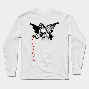 Banksy's Angel Hearts Long Sleeve T-Shirt